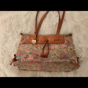 Authentic Dooney and Bourke Large Tassel Zip Top